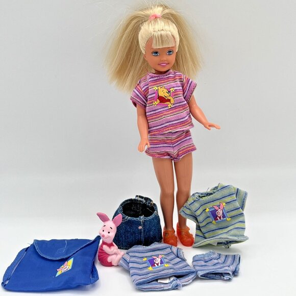 Barbie 1997 Flashlight Fun Stacie Doll & Whitney clothing & Piglet Mattel 19671 - Picture 4 of 16